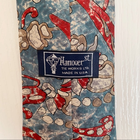 Red and Blue Hanover Extra Long Tie - Picture 1 of 4